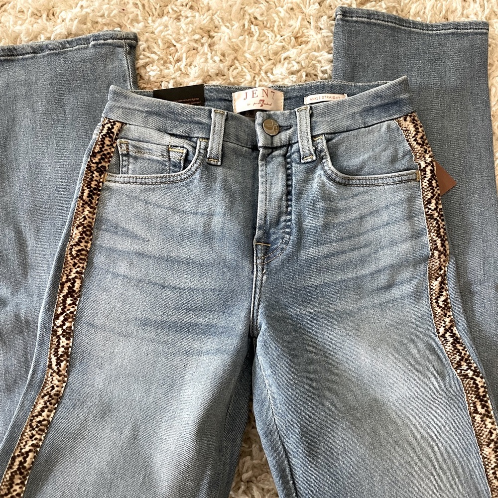 New Jen7 7 for all mankind ankle straight jeans size 00
